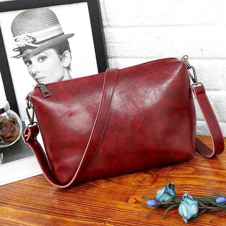 Riley - Vintage Soft Læder Tasker - Sæt med 4 Stykker
