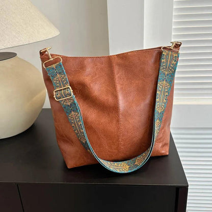 Linda - Læder Skuldertaske med Vintage Charme