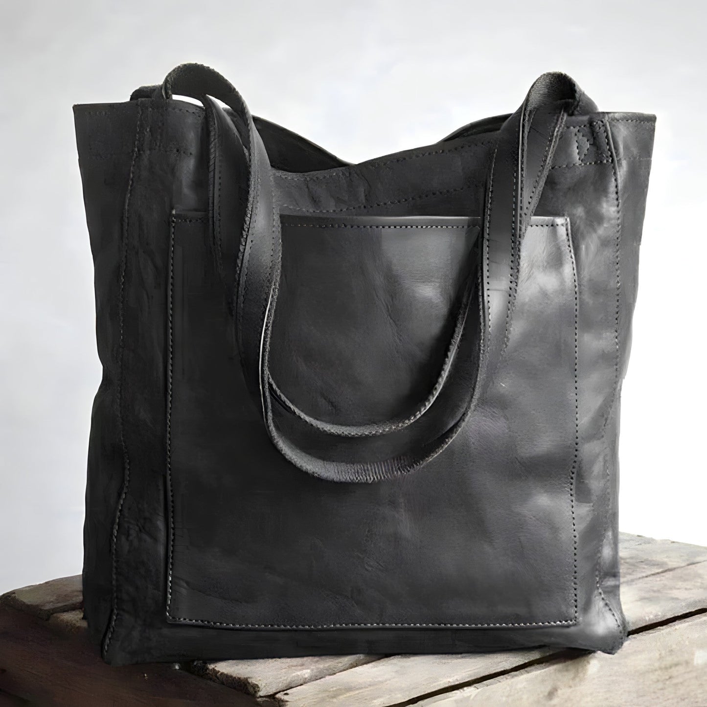 Carol - Moderne og Chic Læder Tote-taske