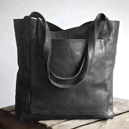 Carol - Moderne og Chic Læder Tote-taske